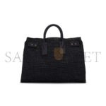 YSL SAC DE JOUR SUPPLE IN RAFFIA AND LEATHER-MEDIUM 751499GAADY1000 (41*28*13cm) - Image 3