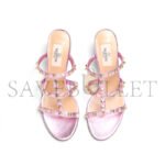 VALENTINO ROCKSTUD SLIDE SANDAL IN LAMINATED NAPPA 60MM 6W2S0C47QKH_GI1 - Image 5