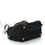 PRADA NYLON TESSUTO IMPUNTU QUILTED BACKPACK BLACK (23*23*11cm) - Image 3