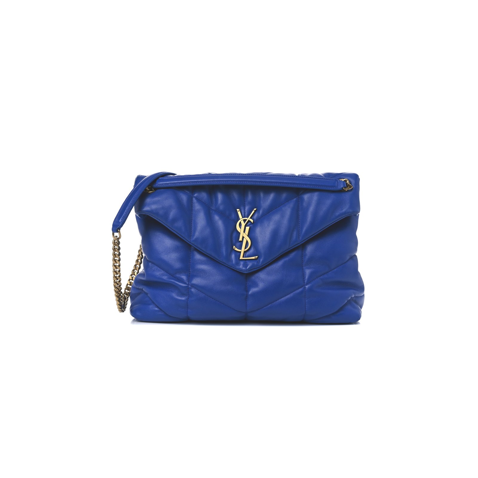 4ea8e67fabd74340f29e5fb525cdbfc52231e726 YSL PUFFER MEDIUM CHAIN BAG IN QUILTED LAMBSKIN 5774751EL074331 (35*23*13.5cm) - Image 1