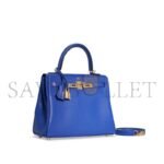 HERM�S MASTER A BLEU �LECTRIQUE SWIFT LEATHER RETOURN� KELLY 28 WITH GOLD HARDWARE (28*22*10cm) - Image 2