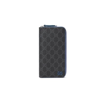 GUCCI BI-COLOR ZIP AROUND WALLET ��822051 (10*20*2.5cm)