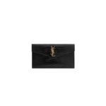 YSL UPTOWN POUCH IN CROCODILE-EMBOSSED SHINY LEATHER 565739DND0J1000 (27*16*2cm)