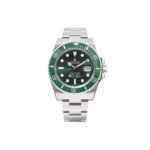 ROLEX ROLEX STAINLESS STEEL 40MM OYSTER PERPETUAL SUBMARINER DATE "HULK" WATCH GREEN 116610LV