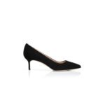 MANOLO BLAHNIK BB 50 BLACK SUEDE POINTED TOE PUMPS 9XX-0414-0015