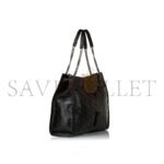 YSL NIKI LARGE QUILTED CRINKLED GLOSSED-LEATHER TOTE 19971654706912833 (39*31.5*12.5cm) - Image 2