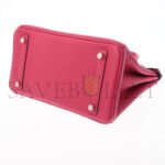 HERM�S MASTER BIRKIN 25 CROCODILE AND TOGO LEATHER ARABIAN NIGHTS PURPLE SILVER BUCKLE H076216CK34 (25*20*13cm) - Image 3