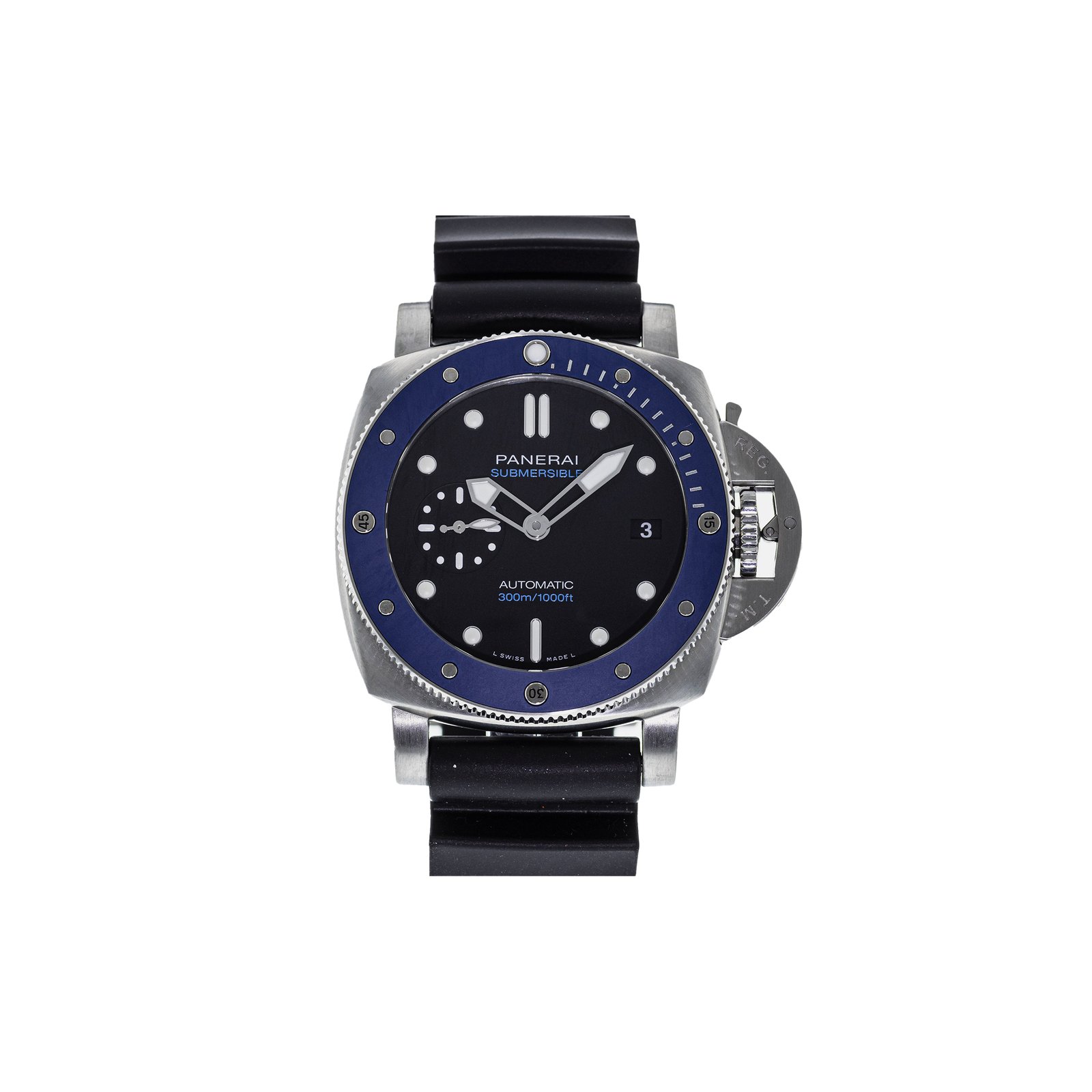 519f78173fd660820b69c9b5703e9479b158c58a PANERAI SUBMERSIBLE BLACK WATCH PAM1209 - Image 1