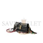 PRADA SOFT SOUND SMALL LEATHER SHOULDER BAG WITH CHARMS 1BD379 (24*13.5*5cm) - Image 4