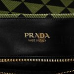 PRADA FABRIC EMBROIDERED SAFFIANO LARGE SYMBOLE TOTE BLACK EDERA (43*33*18cm) - Image 5