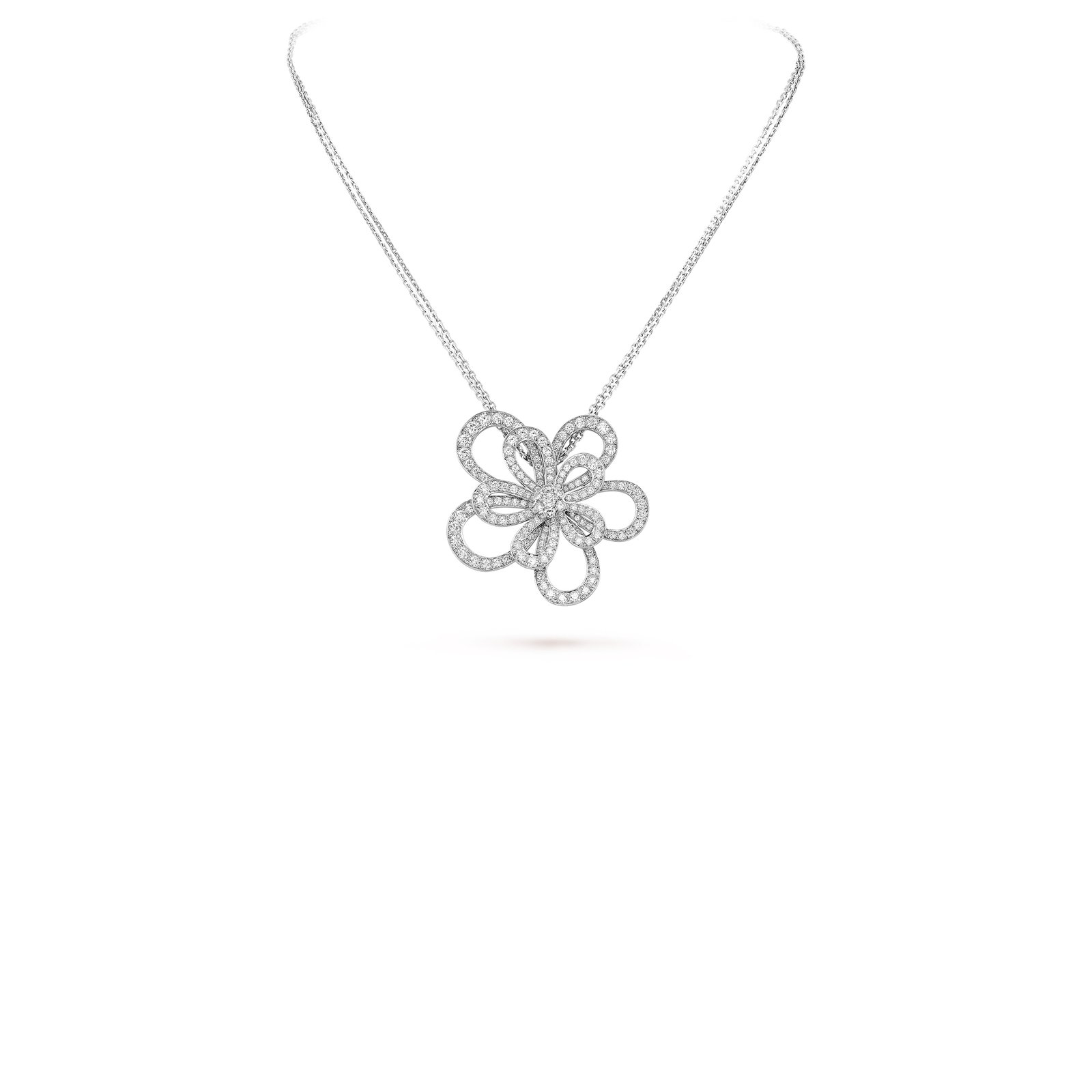 523189d3b0641e178dacef4bb1f8278fb709bbad VAN CLEEF ARPELS FLOWERLACE CLIP AND PENDANT VCARP0I300 - Image 1