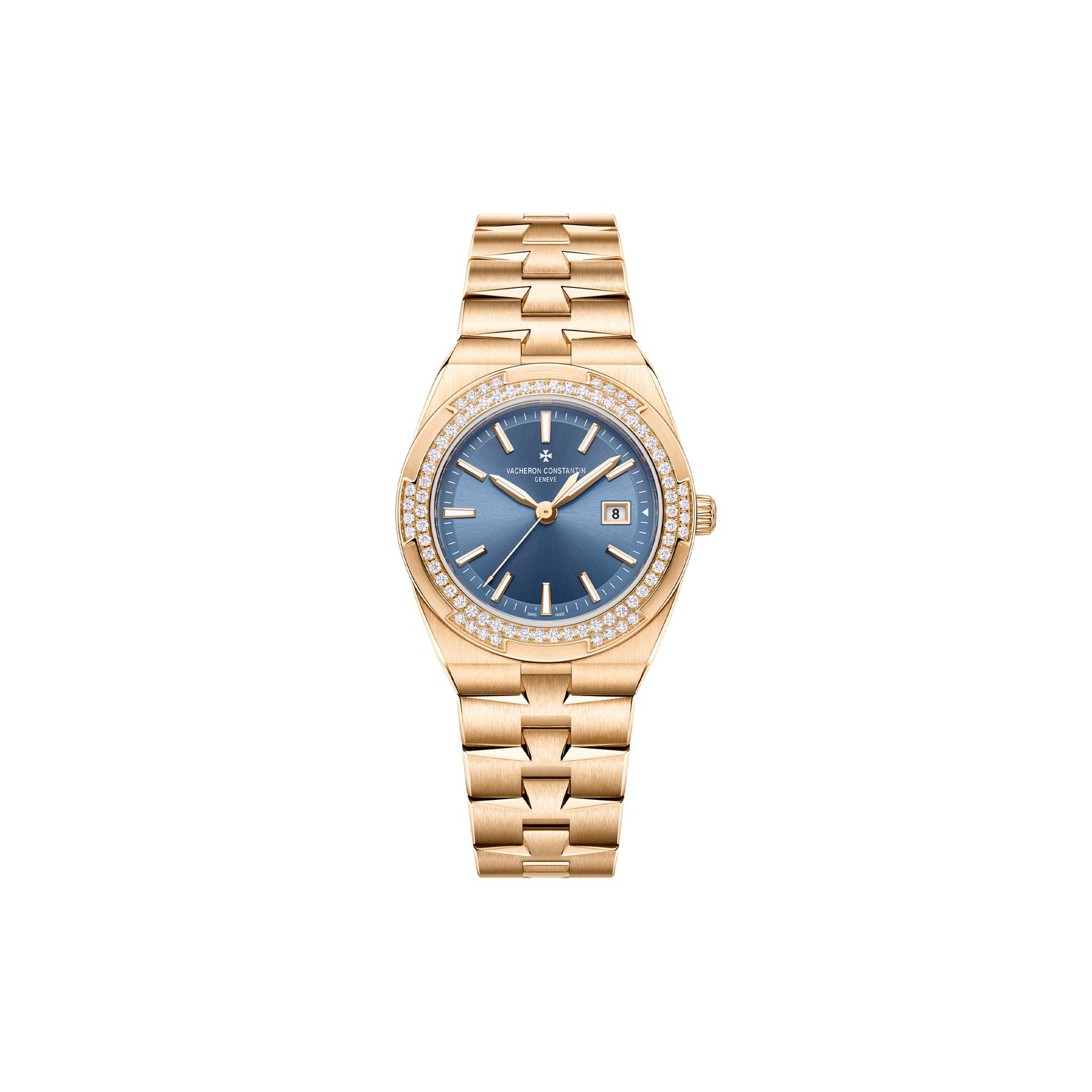 52d03cf77585bcddcdb1f0e3ca8aa3699b115cbc VACHERON CONSTANTIN OVERSEAS QUARTZ 33 MM PINK GOLD WATCH 1225V/200R-H015 - Image 1