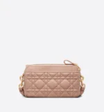 Blush Soft Cannage Crossbody Bag for Women - Image 3