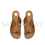 YSL CARLYLE SLIDES IN SMOOTH LEATHER 825283AADF02526 - Image 3