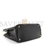 PRADA SAFFIANO MEDIUM GALLERIA DOUBLE ZIP TOTE BLACK (30*23*15cm) - Image 3