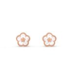 VAN CLEEF ARPELS LUCKY SPRING EARRINGS, PLUM BLOSSOM VCARP7RU00