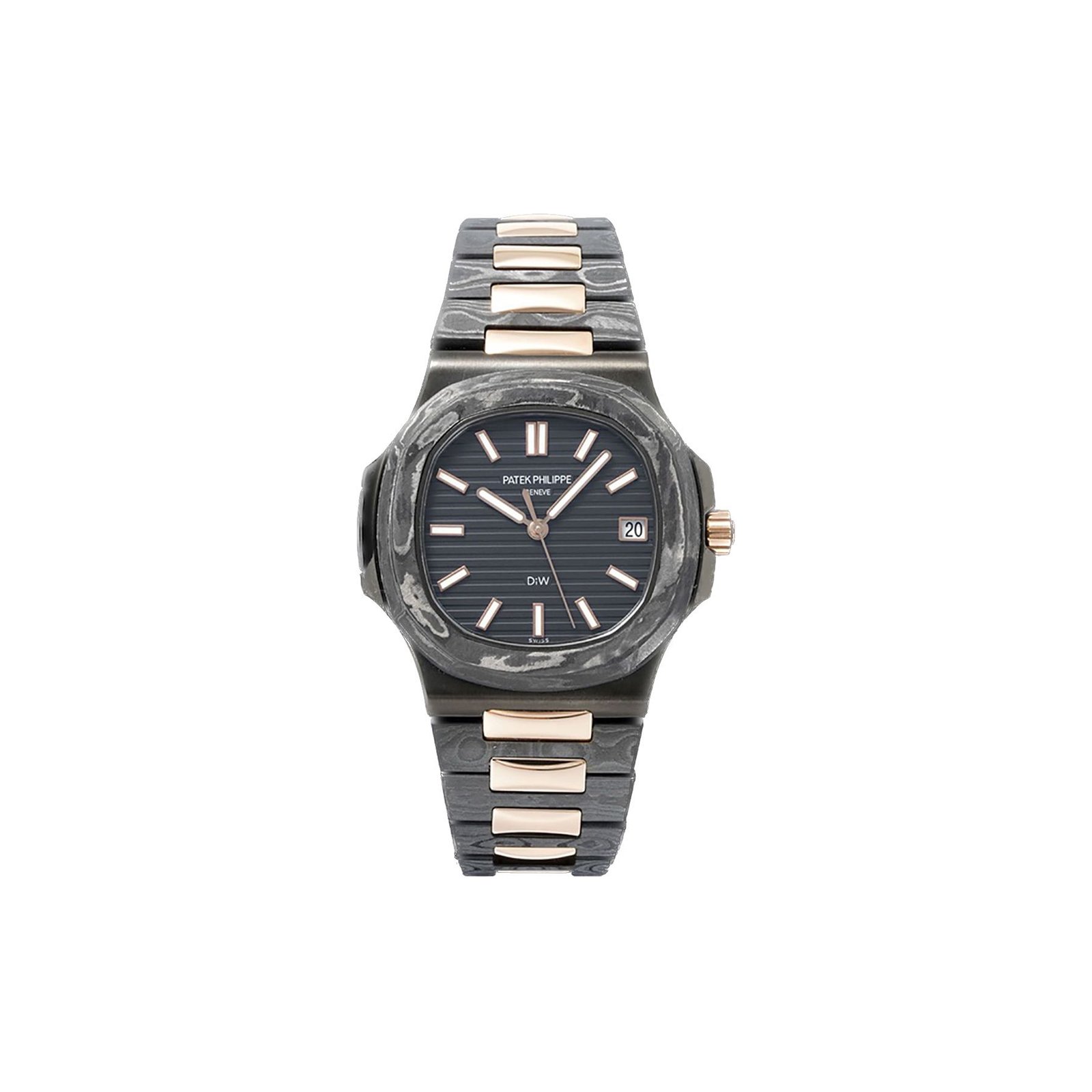 5509093d7b4d41266a324e5280a21c2b5a688c21 PATEK PHILIPPE DIW CARBON NAUTILUS��ROSE GOLD BLACK GRAIL�� WATCH 5711/1A - Image 1
