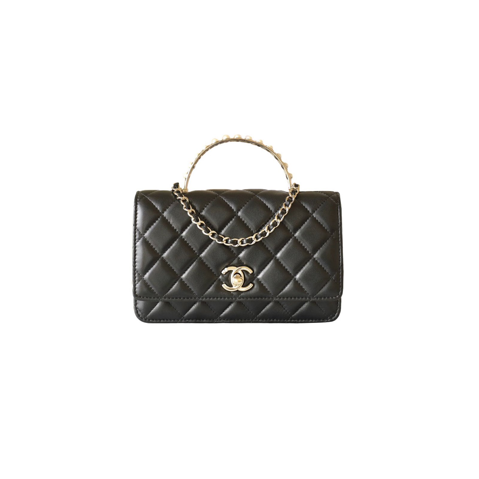 550c16af5bb7e139c47f61745cb57d7335e2602a CHANEL PEARL HANDBAG WOC (19.3*12*3.5cm) - Image 1