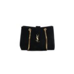 YSL CASSANDRE SHOPPER BLACK IN SUEDE 668900191372 (33*22*15cm)