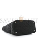 PRADA NYLON TESSUTO IMPUNTU QUILTED SHOULDER BAG BLACK (30*25*14cm) - Image 3