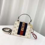 Gucci Sylvie Bee Star Mini Leather Bag 470270 - Image 3