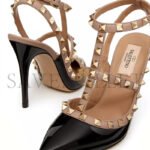 VALENTINO PATENT ROCKSTUD CAGED PUMP 100MM 5W2S0393VNW_N91 - Image 6