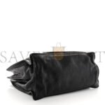 PRADA GLACE CALFSKIN ETIQUETTE SHOPPING BAG BLACK ASTRALE (33*22*16cm) - Image 3
