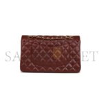 CHANEL MEDIUM CLASSIC DOUBLE FLAP GOLD HARDWARE A58600 (25.5*14*6.5cm) - Image 3