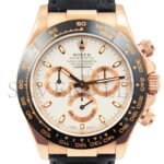 ROLEX DAYTONA ROSE GOLD 40MM IVORY CREAM DIAL WATCH 116515LN - Image 4