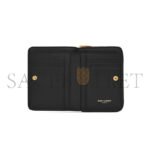 YSL CASSANDRE MATELASS� COMPACT ZIP AROUND WALLET IN GRAIN DE POUDRE LEATHER�668288BOW011000 (12*10*3cm) - Image 4