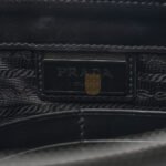 PRADA VITELLO DAINO WRISTLET POUCH BLACK (25*18*5cm) - Image 3