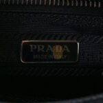 PRADA VITELLO DAINO MINI POCKET TOTE BLACK (19*17*10cm) - Image 5