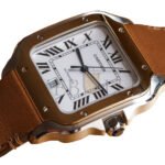 CARTIER SANTOS 39.8MM LEATHER WATCH WSSA0018 - Image 3