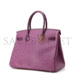 HERM�S MASTER BIRKIN 30 OSTRICH AND CROCODILE LEATHER GOLD BUCKLE H041933CK6N (30*22*16cm) - Image 2