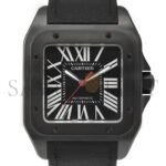 CARTIER SANTOS DE CARTIER 100 CARBON AUTOMATIC LARGE MODEL WATCH WSSA0006 - Image 4