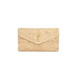 YSL CASSANDRE LARGE ENVELOPE POUCH IN RAFFIA�786074GAAEX2080 (29.5*18*4.5cm)