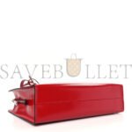 PRADA BRUSHED CALFSKIN MEDIUM RE-EDITION 1995 TOTE SCARLET (30*21*9cm) - Image 2