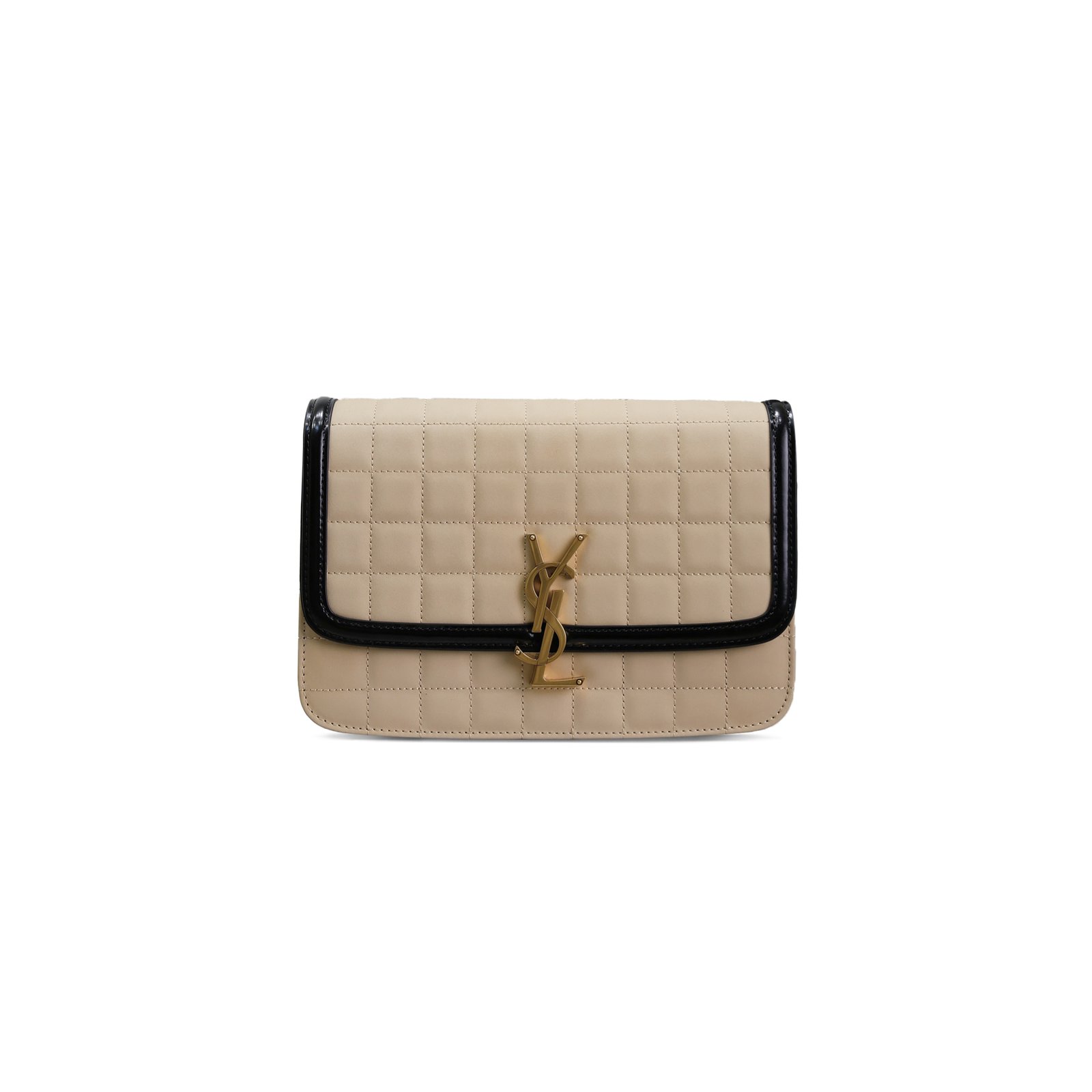 5c6f6a6e16888504a62d1e554b7d7bbc26c38936 YSL SOLFERINO MEDIUM SATCHEL IN QUILTED NUBUCK SUEDE 6343053265521 (23*16*6cm) - Image 1
