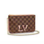 Louis Vuitton Damier Ebene Double Zip Pochette N60254