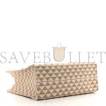 PRADA FABRIC EMBROIDERED SAFFIANO LARGE SYMBOLE TOTE BLACK BEIGE (43*31*20cm) - Image 3