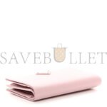 PRADA SAFFIANO TRIANGLE CONTINENTAL ZIP WALLET ALABASTER (16*9*2cm) - Image 3