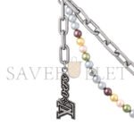 LOUIS VUITTON PEARLS CHAIN BELT AND BAG CHARM M02293 - Image 3