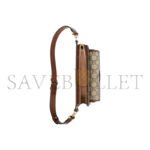 GUCCI GG CANVAS WITH LEATHER SLING BAGS ONE SHOULDER 746300 (18*13*5cm) - Image 4