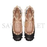 VALENTINO ROCKSTUD BALLERINA IN NAPPA LEATHER 4W2S0HB6XGR_N71 - Image 4