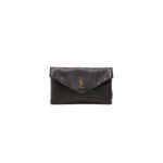 YSL LARGE ENVELOPE POUCH CLUTCH BAG IN LEATHER 401243653778 (29.5*18*4.5cm)