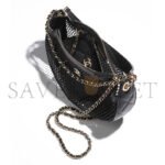 CHANEL CLUTCH WITH CHAIN�MESH, SHINY LAMBSKIN & GOLD-TONE METAL�BLACK AP4573 (22*15*6cm) - Image 3