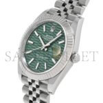 ROLEX DATEJUST MINT GREEN 41MM WATCH 126334-0030 - Image 2