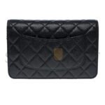 CHANEL WALLET ON CHAIN BAG IN BLACK LEATHER AS4860 (19*13*4cm) - Image 2