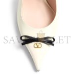 VALENTINO BEPOINTY SLINGBACK PUMP IN PATENT LEATHER AND KIDSKIN 80MM 6W2S0LQ1DAL_A81 - Image 5