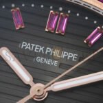 PATEK PHILIPPE ROSE GOLD BLACK DIAL ICED OUT WATCH 5711/1A-018 - Image 6